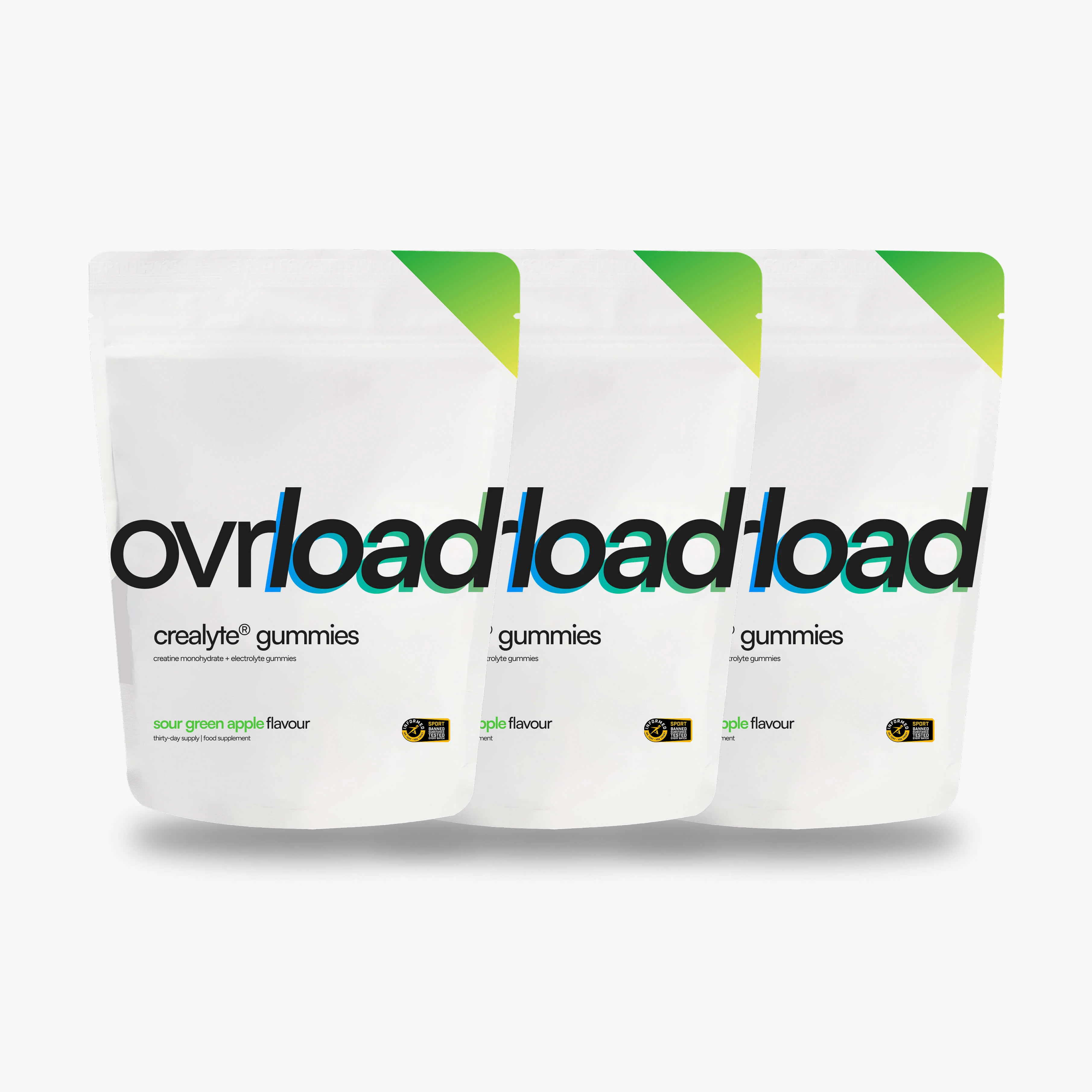 ovrload crealyte® gummies - extra 3 bags